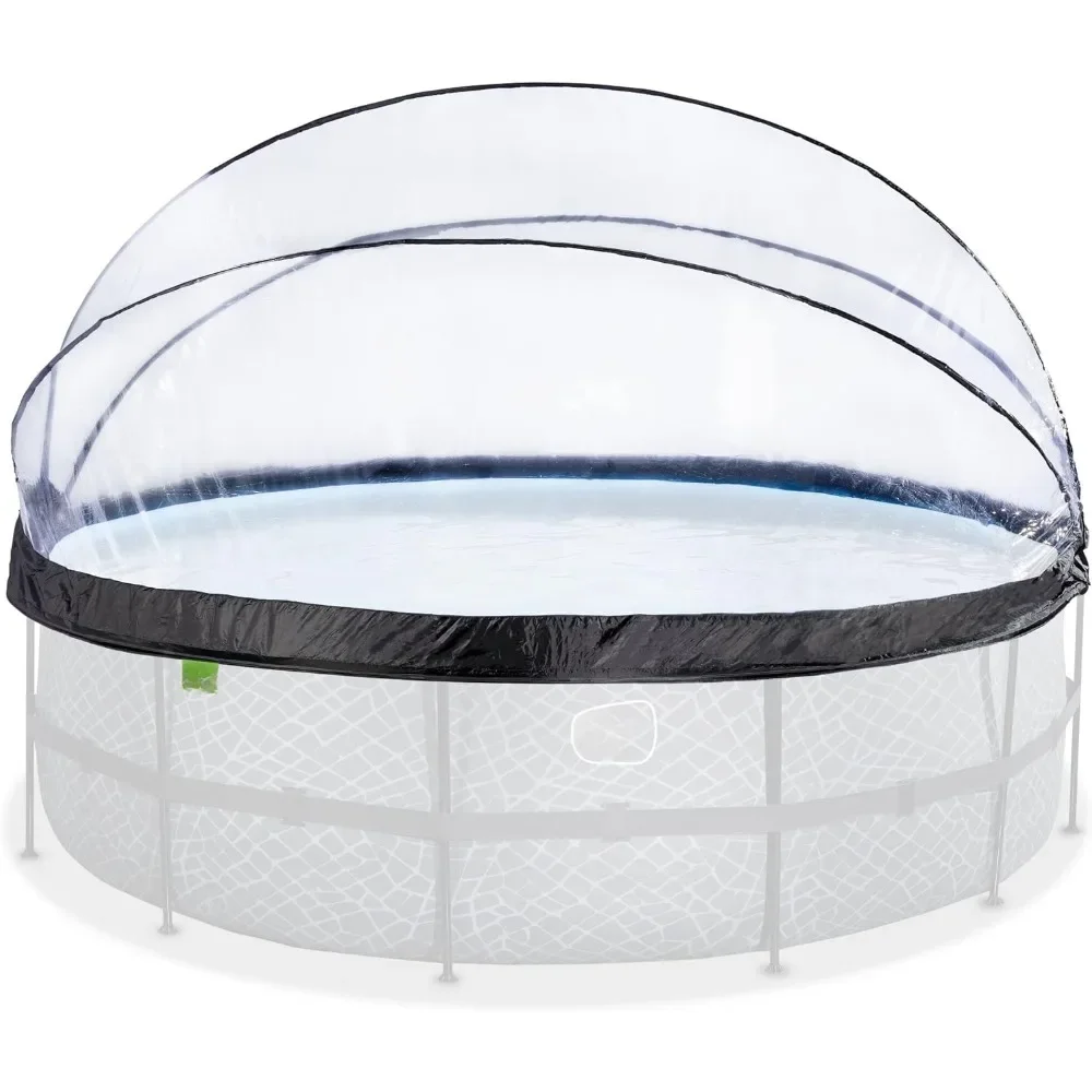 

Outdoor Hot Tubs,8FTFoot Round Multifunctional All Weather Cover Pool Dome Enclosure for Outdoor Pools, Outdoor Hot Tubs