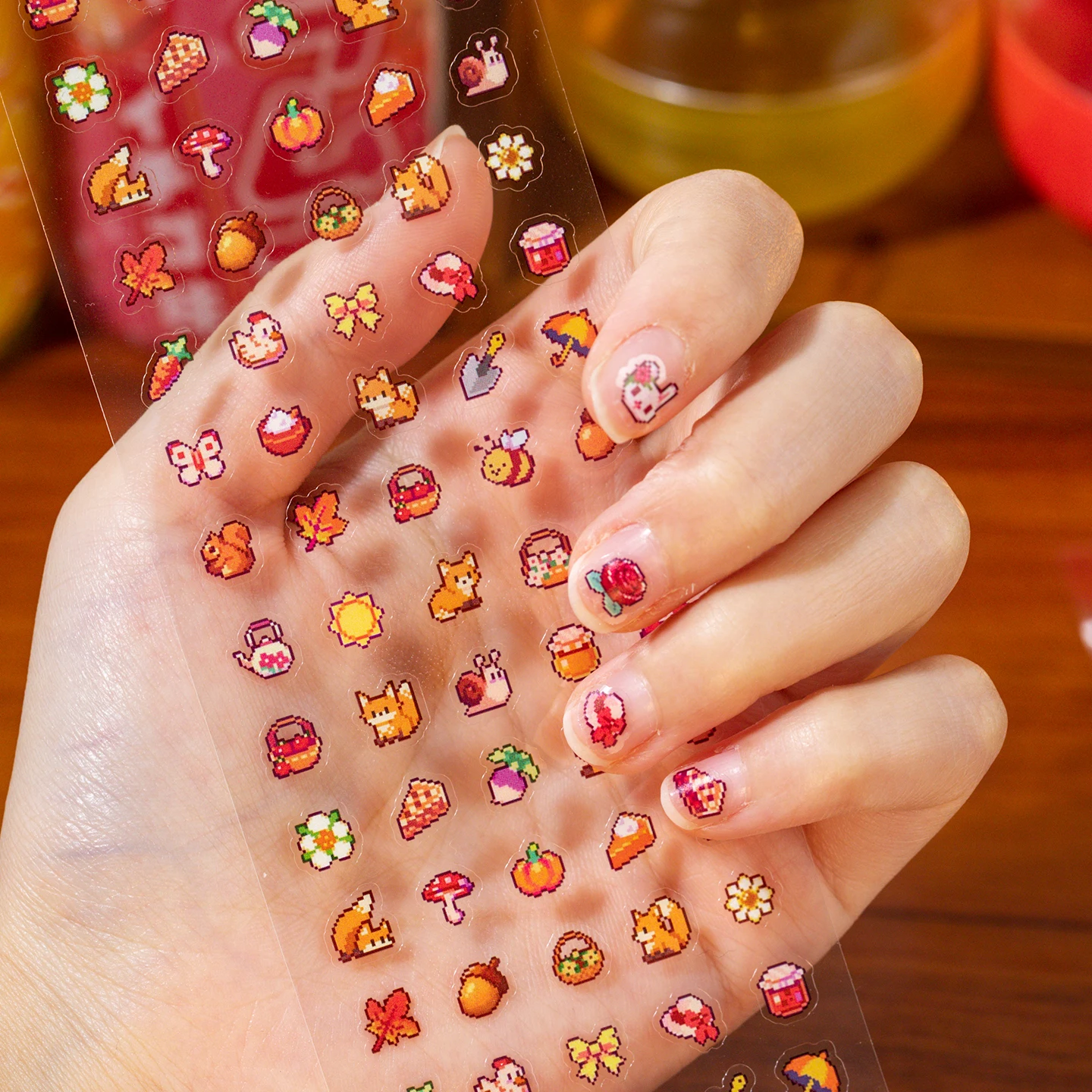 24 قطعة لطيف يموت قطع فلاش ملصقات الزخرفية كتاب DIY بها بنفسك سجل القصاصات جراب هاتف الكولاج مواد الديكور القرطاسية الجمالية #6