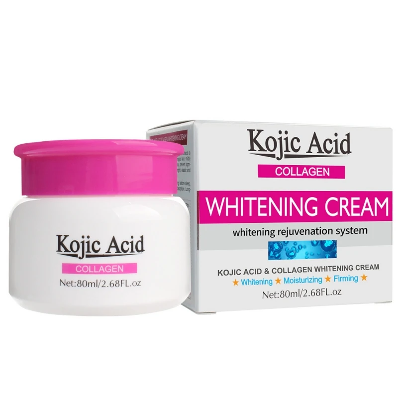 Kojic Acid Bone Collagen Facial Cream Whitening Moisturizing Brightening Remove Dark Spots Nourishing Lotion Skin Care Products