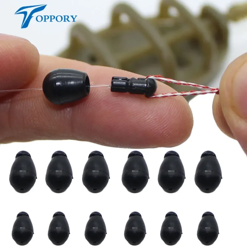 

Toppory 15/30pcs Quick Change Beads Shock Beads Ledger Bomb Setup Change Hook Length Release Beads for Carp Fishing Accessories