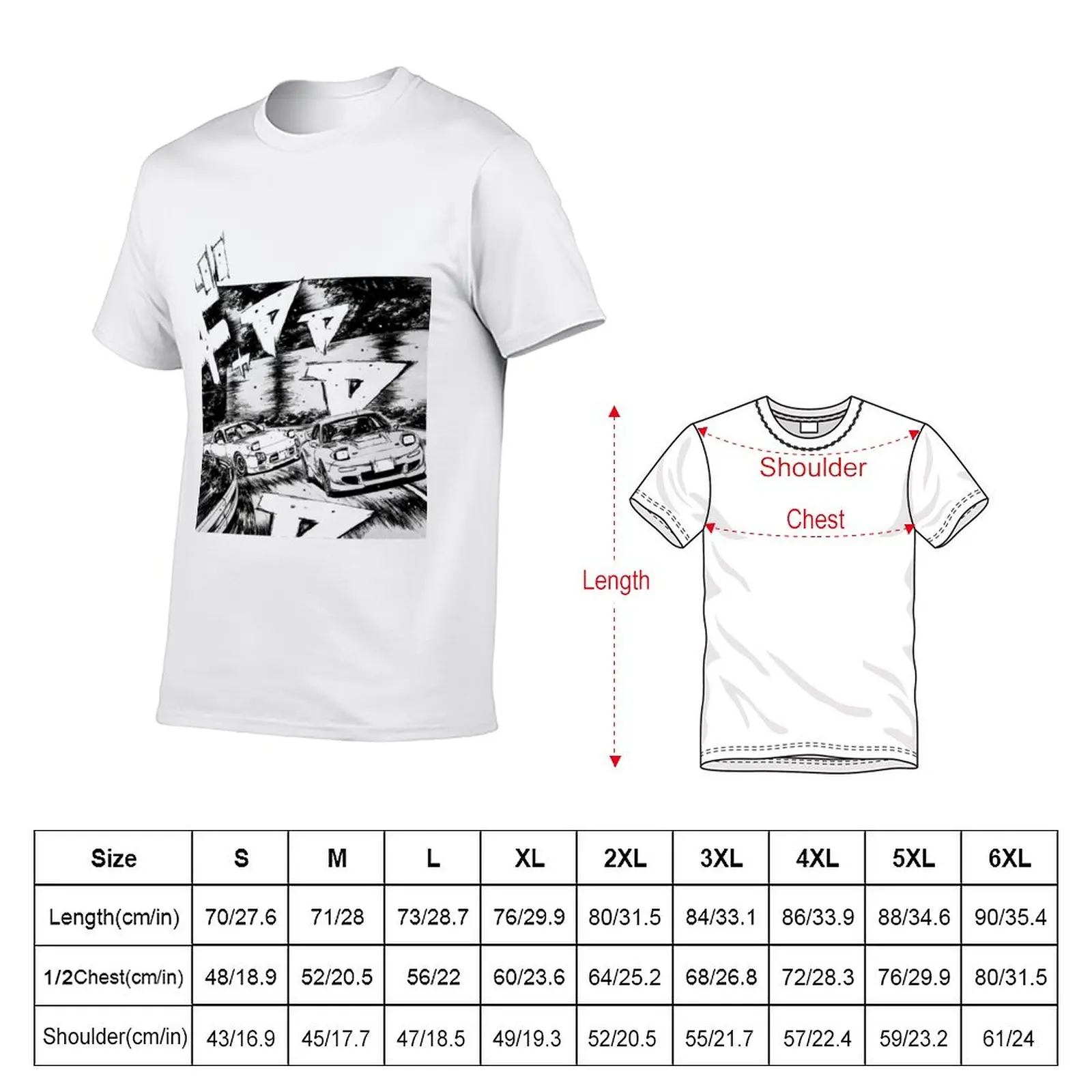 Initial D RX7 vs RX7 T-Shirt cute tops animal prinfor boys shirts graphic tees sweat men graphic t shirts