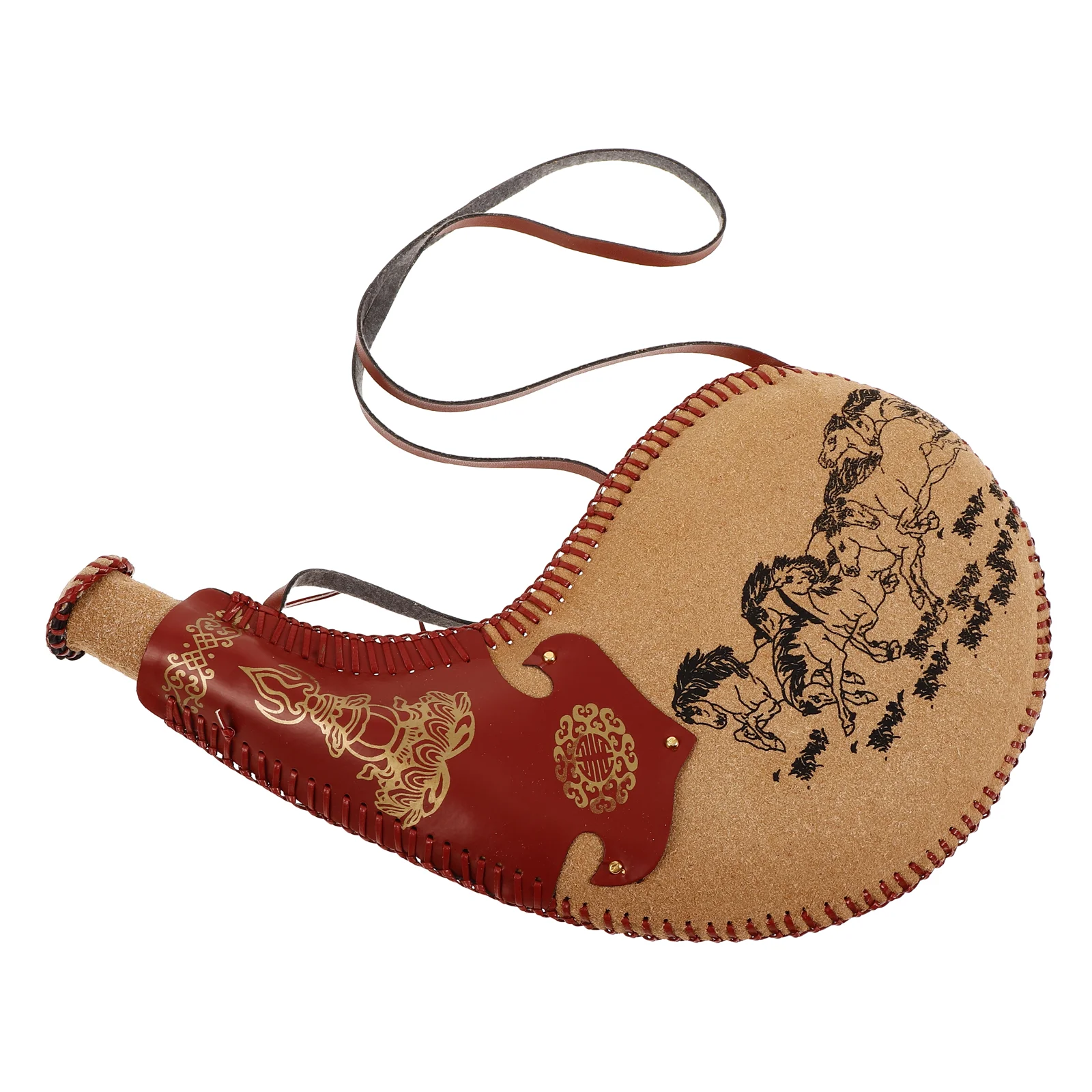 بوتا مقصف الحقيبة المحمولة المياه القديمة حقيبة زجاجة السفر التقليدي