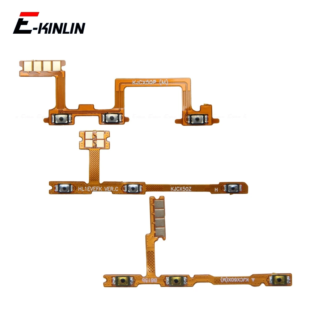 Power Key Ribbon Repair Parts For HuaWei Nova Y61 Y62 Y70 Plus Y71 Y72 Y90 Y91 ON OFF Volume Button Control Flex Cable