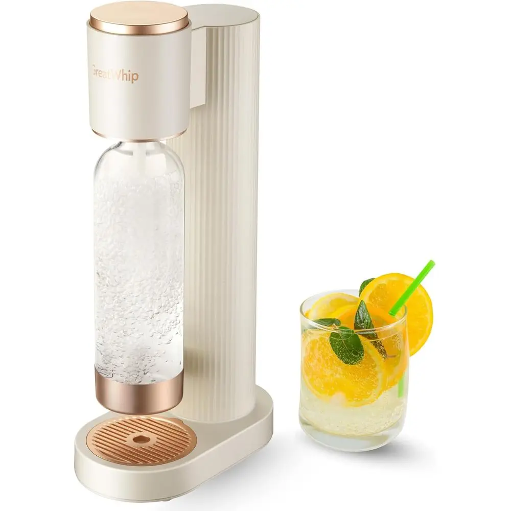 

Аппарат для приготовления газированной воды, 1-литровая бутылка, совместим с 60-литровым CO2-баллоном с резьбовым соединением (баллон не входит в комплект)