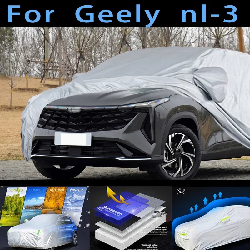 

For Geely nl-3 Car protective cover,sun protection,rain protection, UV protection,dust prevention auto paint protective