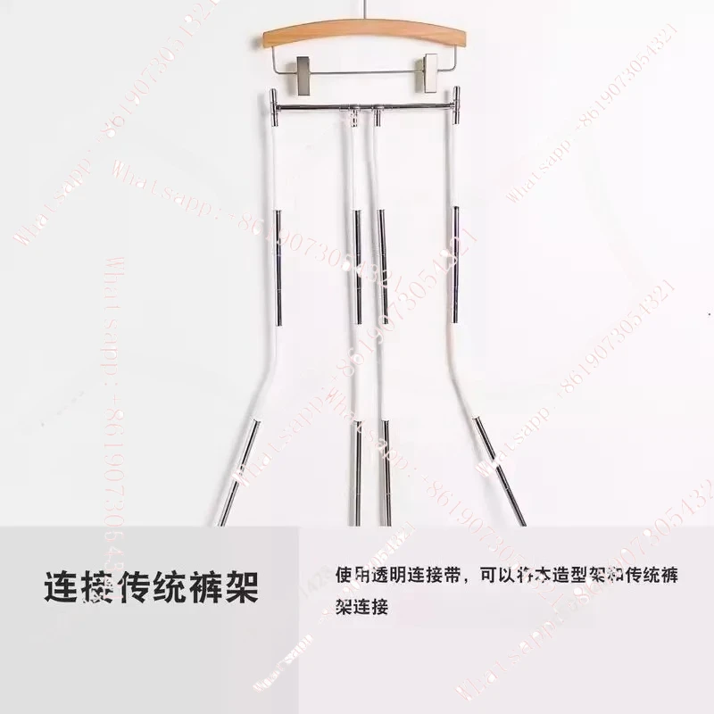 Four-bar Multi-functional Pants Shooting Modeling Rack Clothing Props Invisible Hanger Pants Rack Unisex