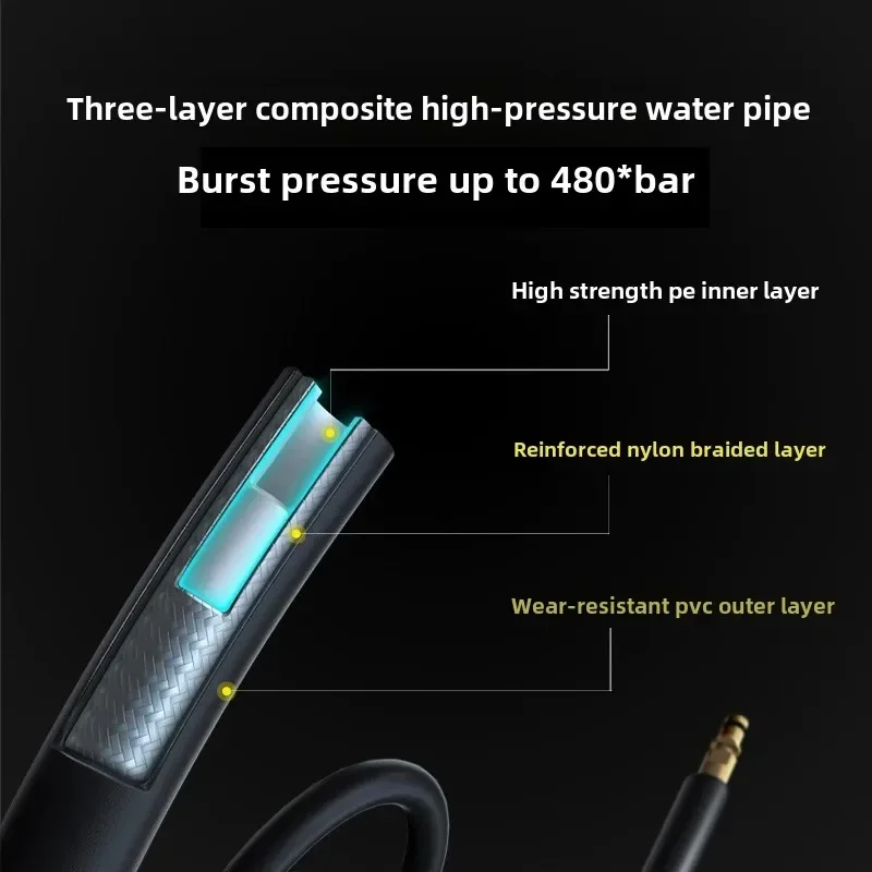 Portable Spray Gun for High-Pressure House Yard Cleaning