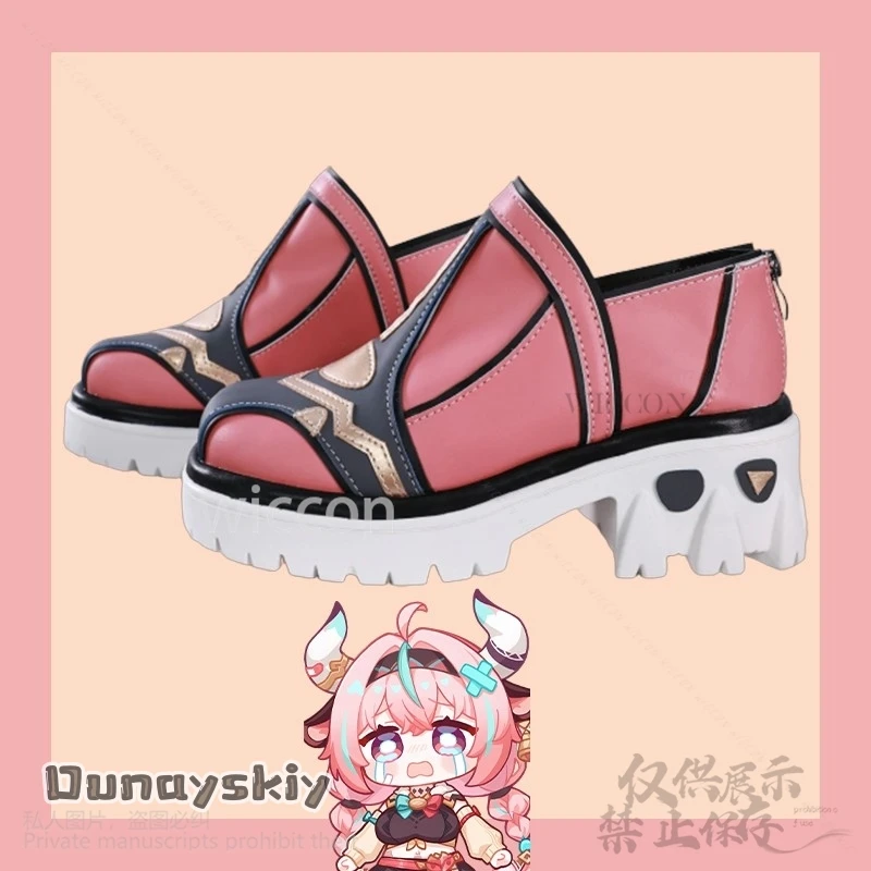 Varesa Anime Gioco Genshin Impact Scarpe Cosplay Puntelli Rosa Sport Dolce Y2K Stili Per Ragazze Donna Halloween Natale Personalizzato