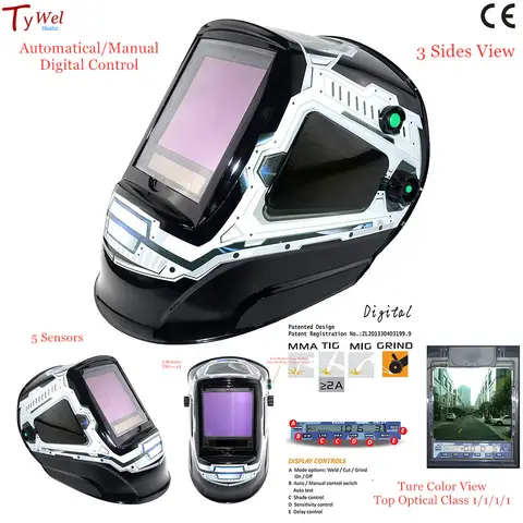 Auto Darkening Welding Helmet 3 View TywelMaster