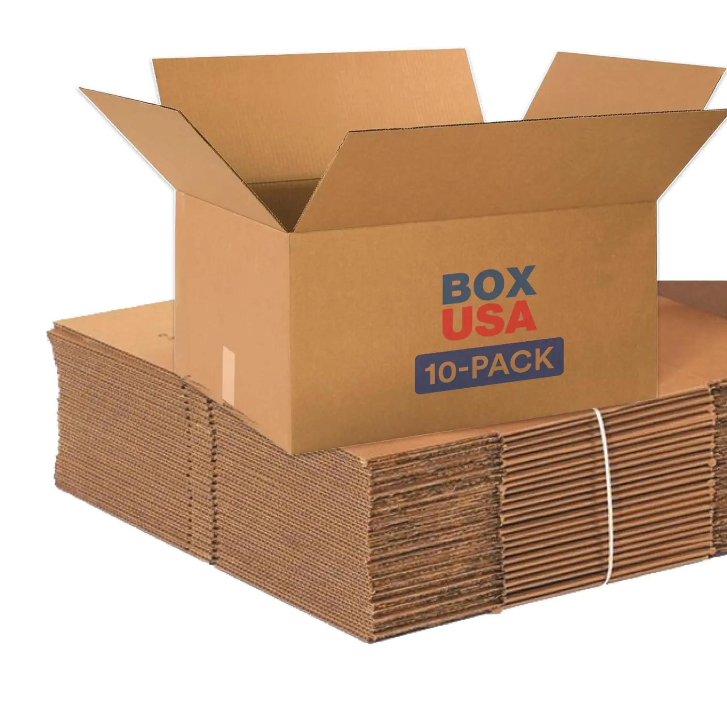

Large Corrugated Boxes 24x18x12 Inches, 10-Pack for Moving, Shipping, and Storage, Strong Wholesale Bulk Boxes