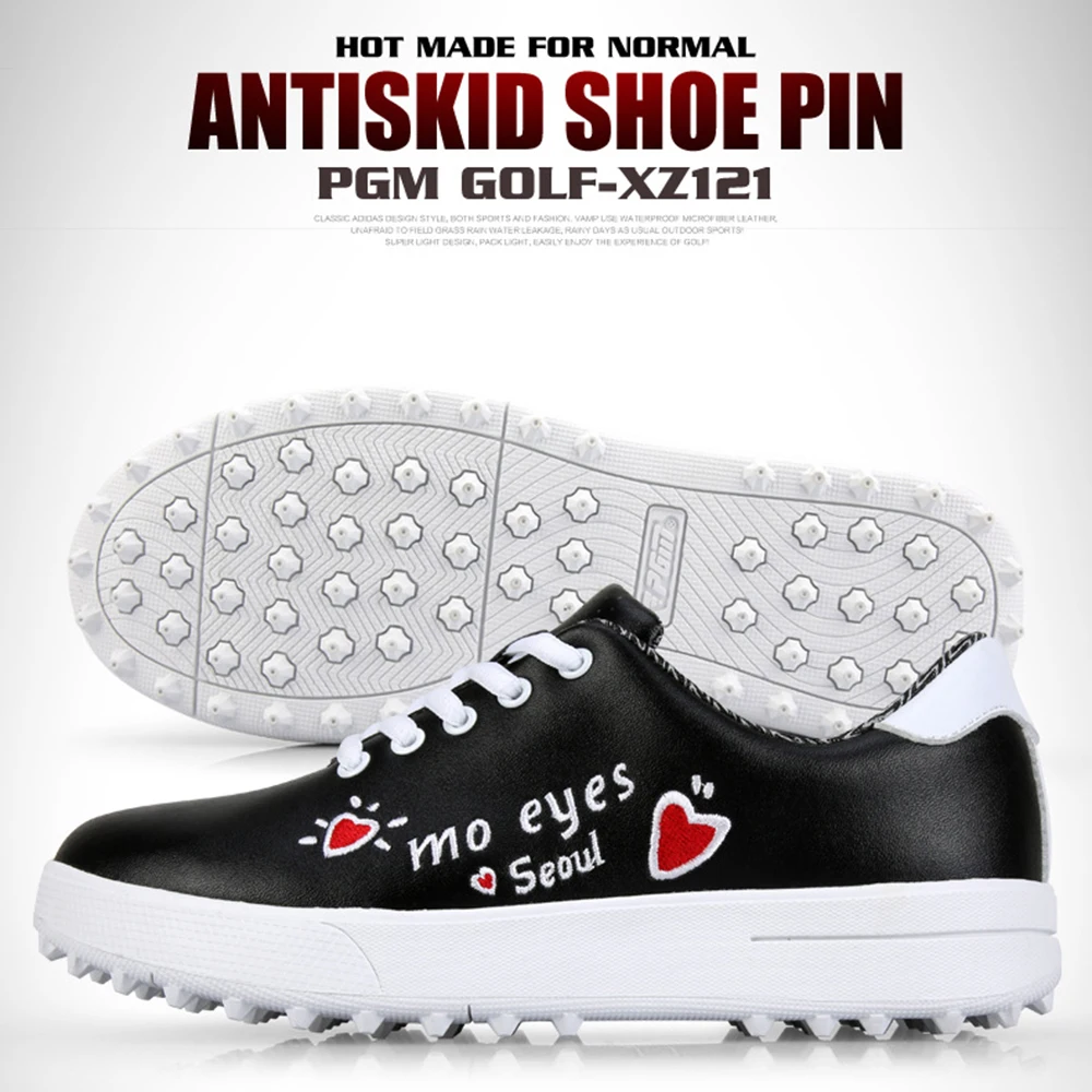 PGM buty golfowe dziecięce buty sportowe męskie i damskie Graffiti wodoodporne buty Golf antypoślizgowe i oddychające buty sportowe