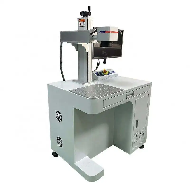 20W Laser Marking Equipment For Kitchenware Industry Stainless Steel Logo Permanent Coding