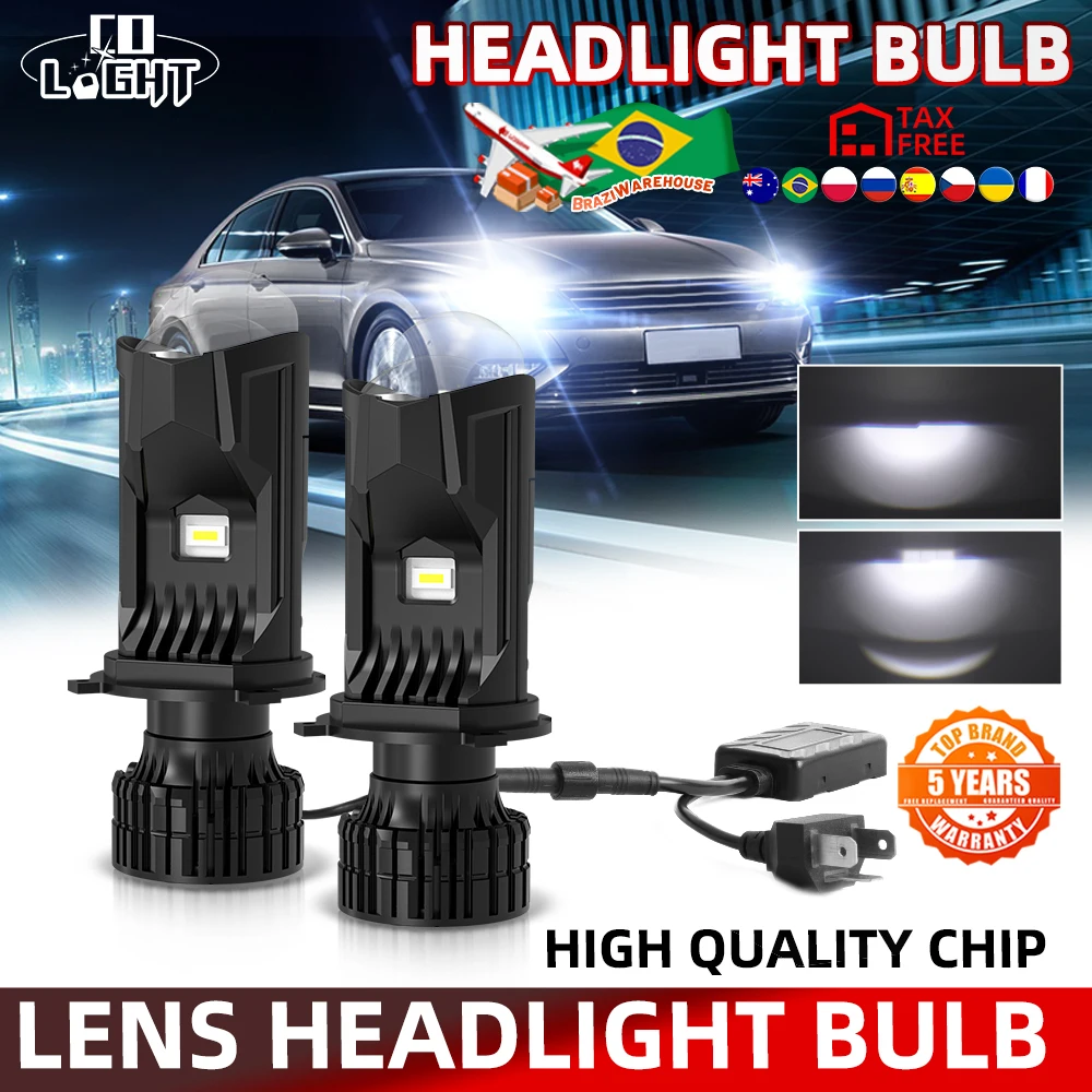 

CO LIGHT NEW High Power 3rd Generation H4/HB2 LED Lens Projector Headlight Bulb for Auto Motor Car 100000LM 12V 24V
