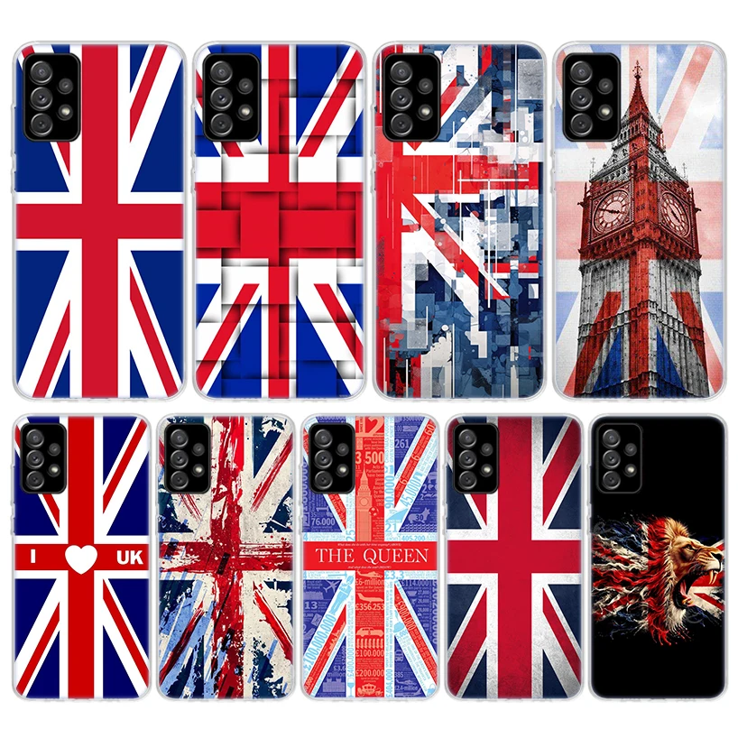 Phone Cases Uk Samsung - Union Jack England UK Flag Silicon