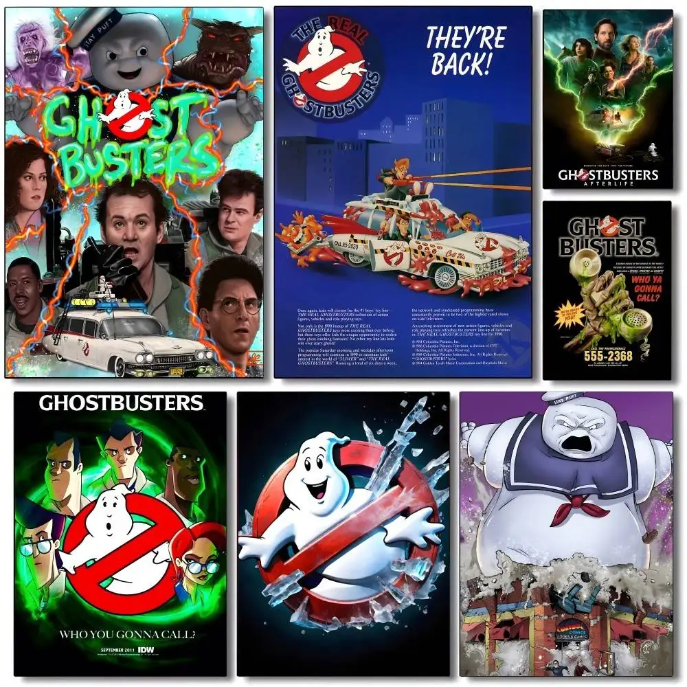 E-Extreme G-Ghostbusters  movie  Poster Self-adhesive Art Waterproof Paper Sticker Coffee House Bar Room Wall Decor