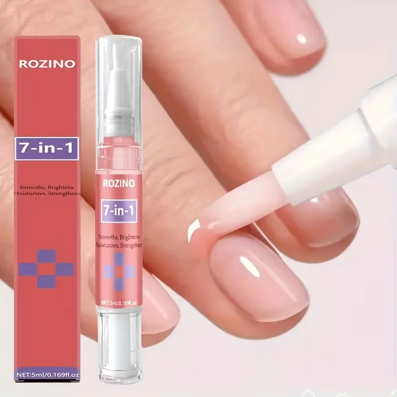 Rozino 7-in-1 Moisturizing Nail Pen, Provides Instant Hydration Upon Application, Has a Refreshing Texture That Is Non-Sticky, and Continues to Provide Stable Instant Hydration for Nails and the Nail Perimeter, Offering Luxurious Care for Nails and the Nail Perimeter Anytime, Anywhere. the Formula Is Gentle and Suitable for All Types of Nail Conditions, Making It a Daily Nail Moisturizing and Nourishing Care Product.
