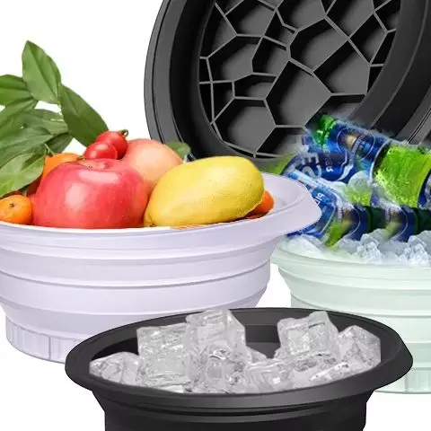 

Складная миска для ледяной ванны для лицаПортативная многоразовая миска для ледяной ванныСиликоновая миска для замачивания лица Ледяная ванна Кухня Товары для ванной комнаты