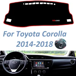 For Toyota Corolla 2014 2015 2016 2017 2018 Left Right Hand Drive Non Slip Dashboard Cover Mat Sunshade Carpet Car Accessories