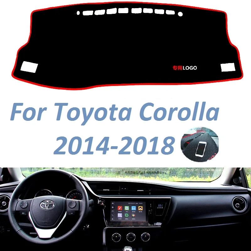 For Toyota Corolla 2014 2015 2016 2017 2018 Left Right Hand Drive Non Slip Dashboard Cover Mat Sunshade Carpet Car Accessories