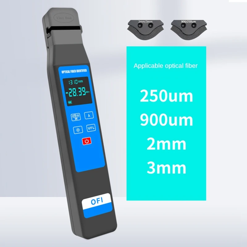 Optical Fiber Identifier,Built in 10mw VFL and Optical Power Meter OPM -50-+26dB Functions FTTH Tool-A56M