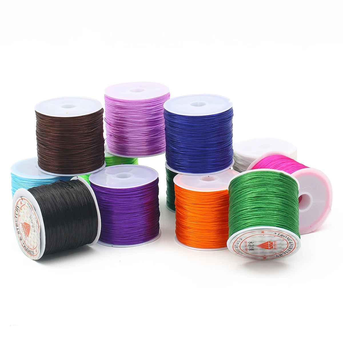 8m/roll 0.7mm Crystal Elastic Stretching Beading Cord String Thread Jewelry Findings for DIY Fashion Necklace Beads Bracelet