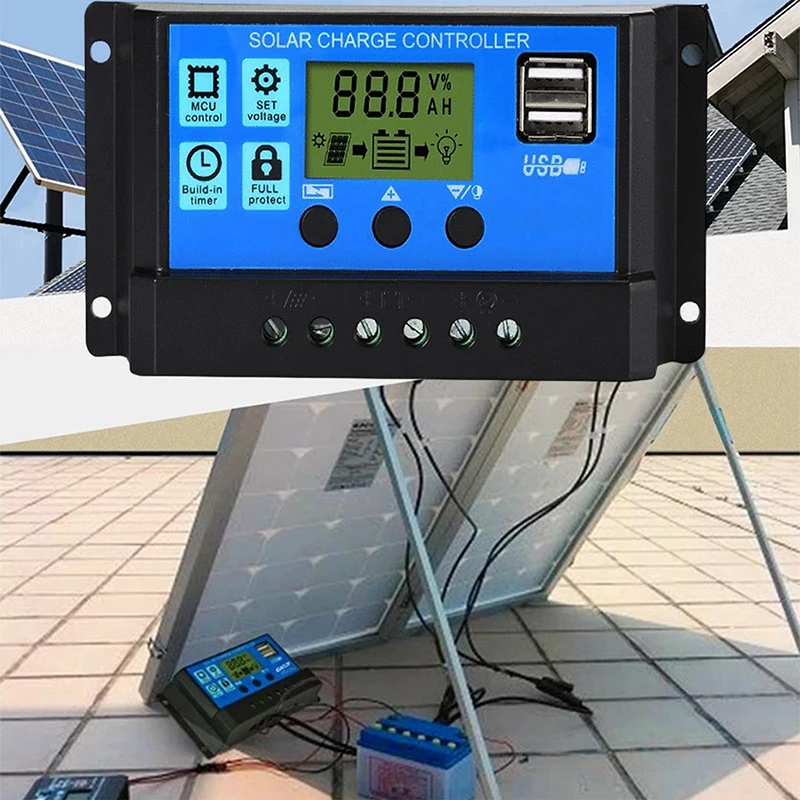 Hot 60a Charge Controller - Solar Panel Charge Controller 12V 24V Max 48V 1560W Input Adjustable Parameter LCD Display