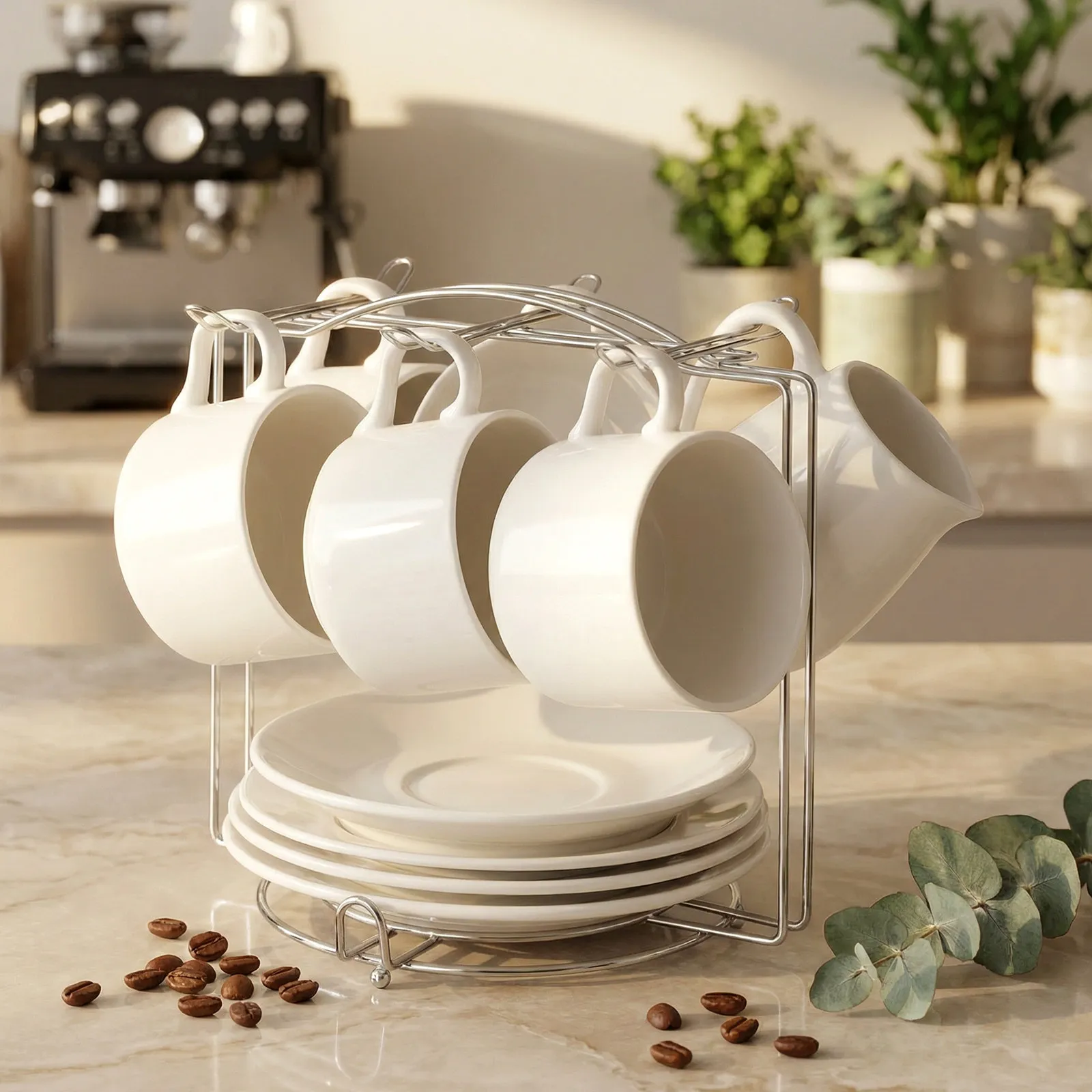 

Подставка для кофейных чашек из нержавеющей стали, держатель для кружек, органайзер для кухонных полок, сушилка для тарелок, вертикальное хранение чашек