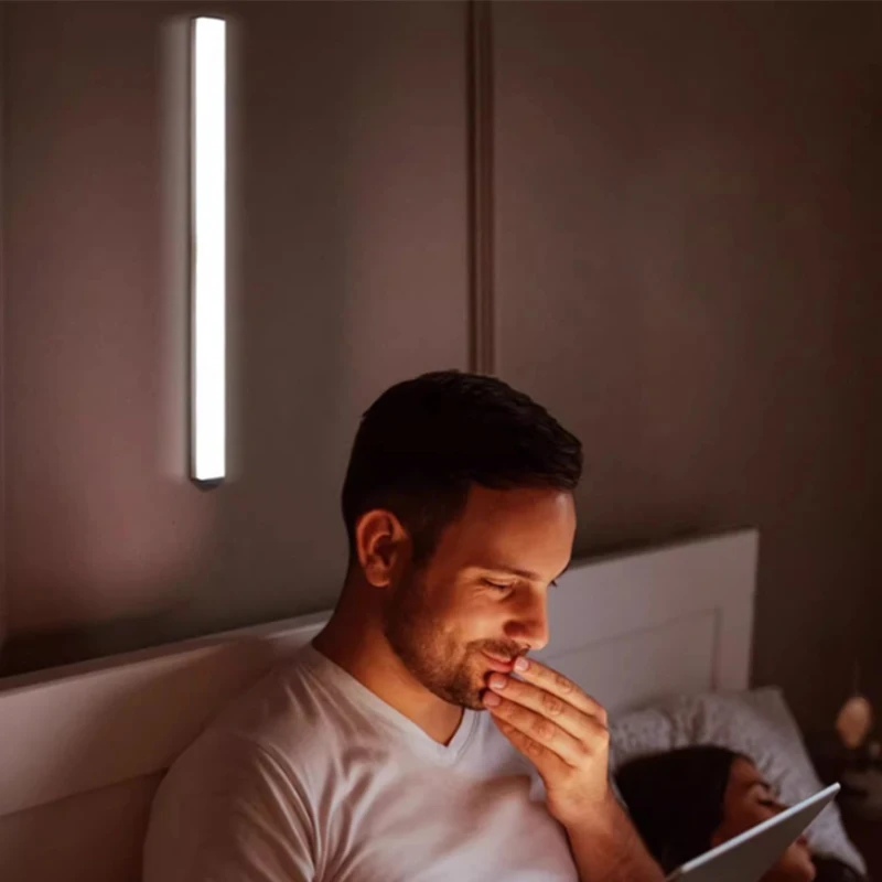 

LED Motion Sensor Light Wireless LED Night Light Type C Rechargeable Light For Wardrobe Room Closet Kitchen Bulb