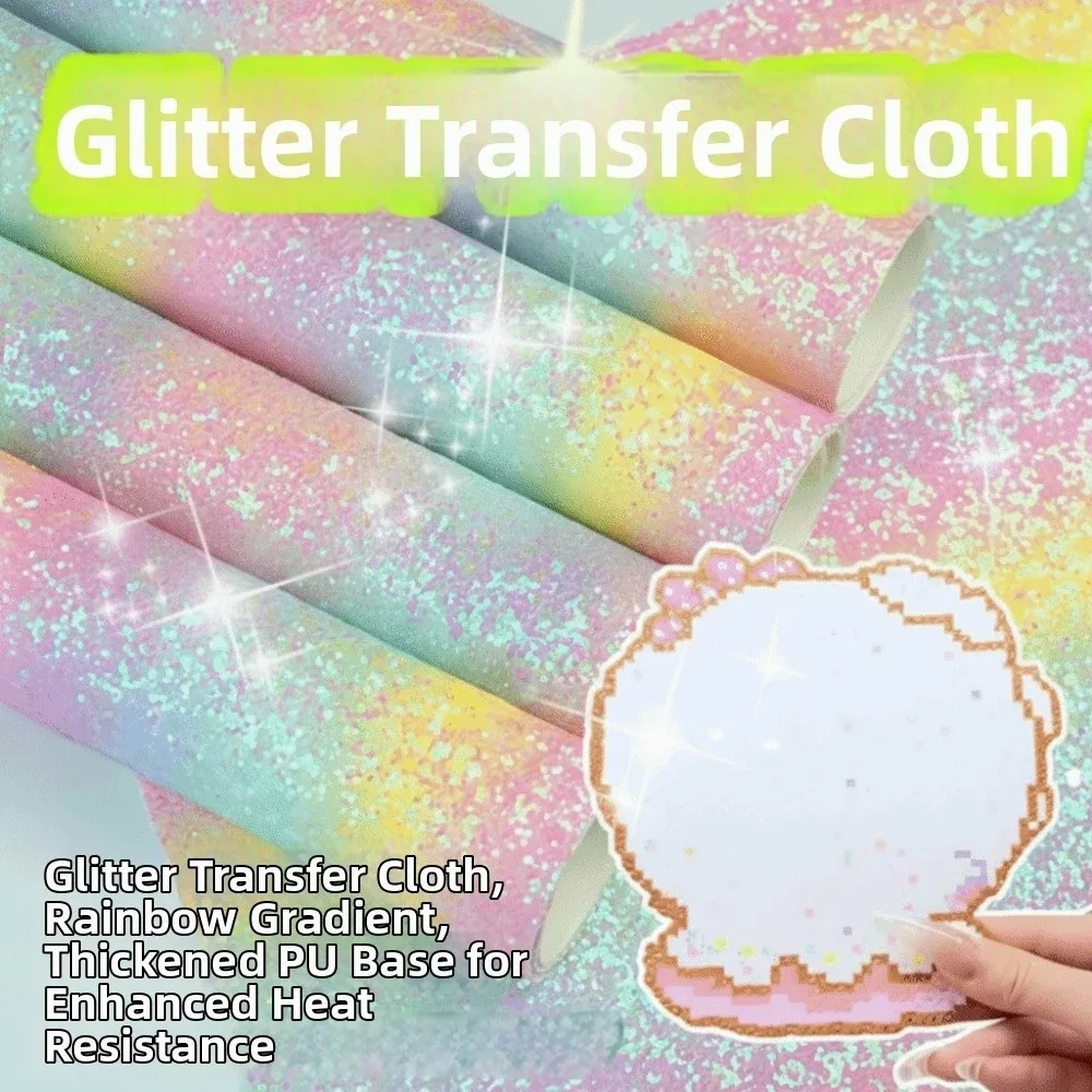 5/10Pcs Fuse Beads Rainbow Glitter Baking Cloth Non Stick Shining Melting Beads Baking Cloth DIY Heatproof