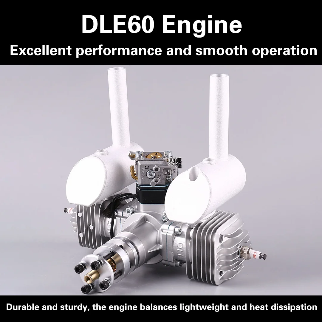 Brand DLE 60 60CC Twin Gas Engine For RC Airplane Hot Sell,DLE60,DLE-60,DLE For RC Airplane Fixed Wing Model