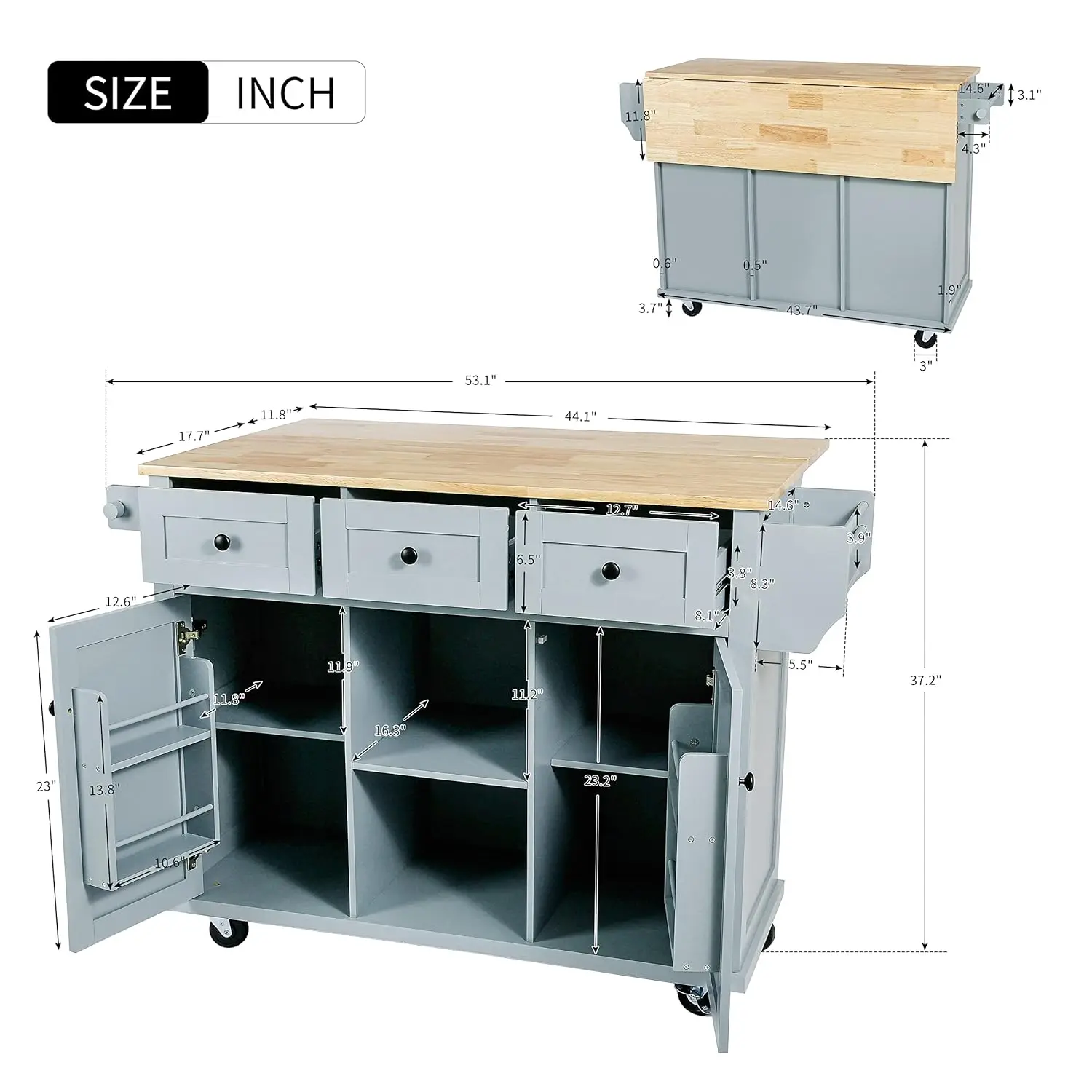 Thumbnail 2 - #13 Best Kitchen Island Carts to Buy In 2026