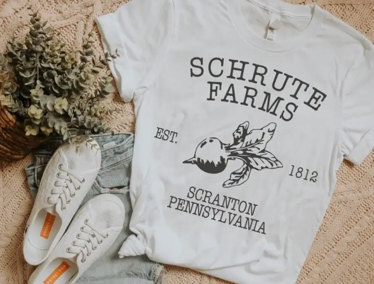 Schrute Farms The Office Dwight Dunder Mifflin T shirt