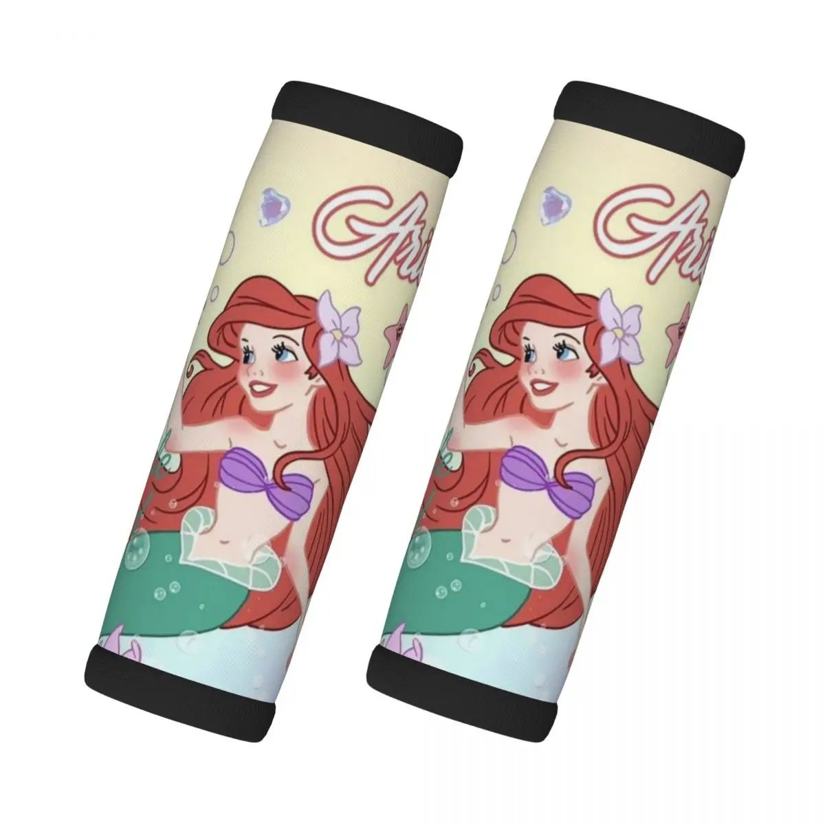 

Custom The Little Mermaid Luggage Handle Wrap Suitcase Identifier 2 Pack Princess Ariel Refrigerator Handle