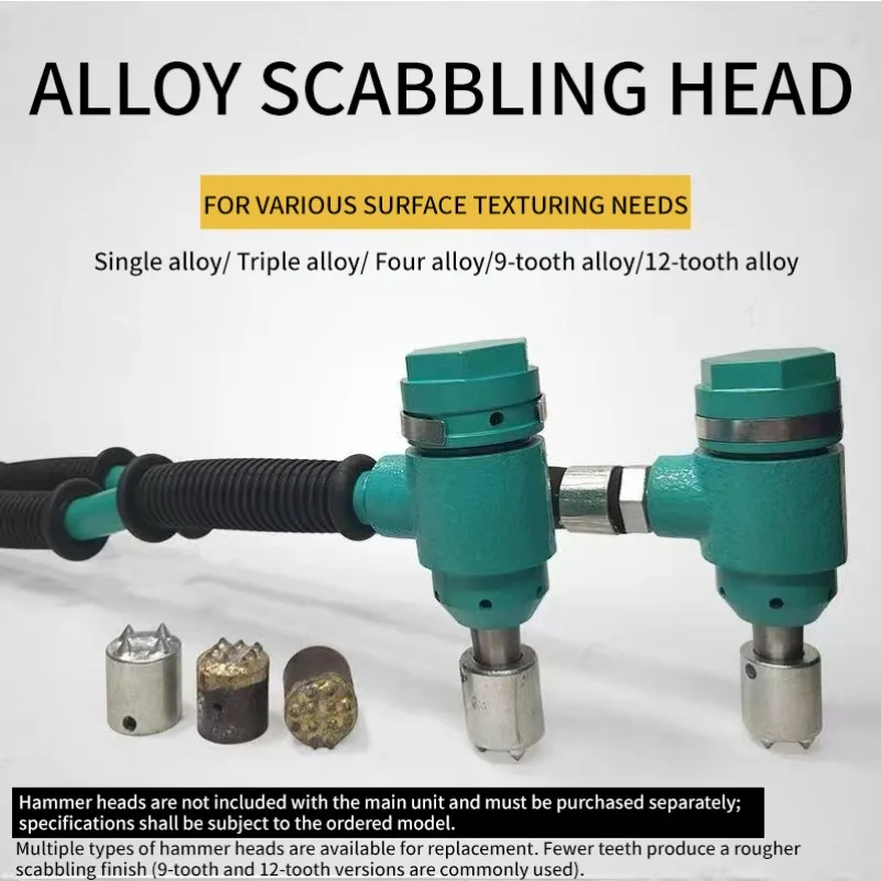 Pneumatic Chipping Machine Concrete Wall Chipping Machine Handheld Light Air Hammer Chipping Hammer Alloy Hemp Head Tool