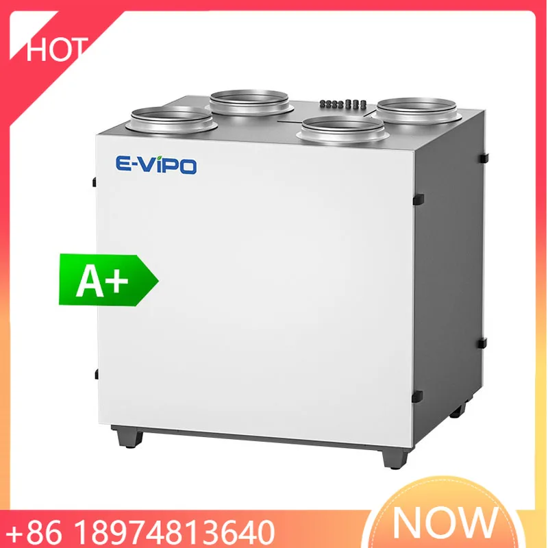 

E-VIPO HRV Heat Recovery Ventilation HVAC System ERV Energy Recovery 600m3/h Supply And Extract AIr Bypass Air Recuperator