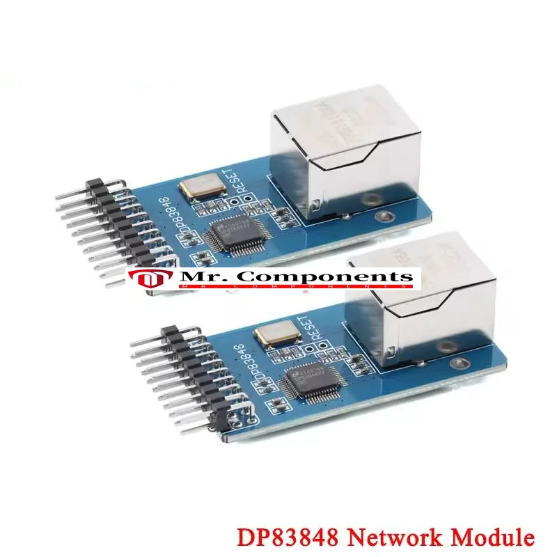 1Pc-2Pcs DP83848 Network Module Ethernet Physical Transceiver PHY Development Board 3.3V 10/100Mbps Ethernet transceiver PCB New