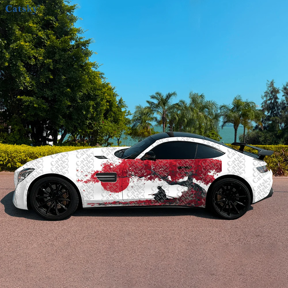 

Red Maple Leaf Warrior Car Side Sticker Decoration,PVC Waterproof Scratch Resistant Decal,Car Protection,Auto Accessories Gift