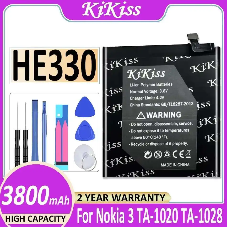 

3800mAh Long-Lasting Performance For Nokia 3 TA-1020 TA-1028 TA-1032 TA-1038 HE330 Mobile Phone Battery