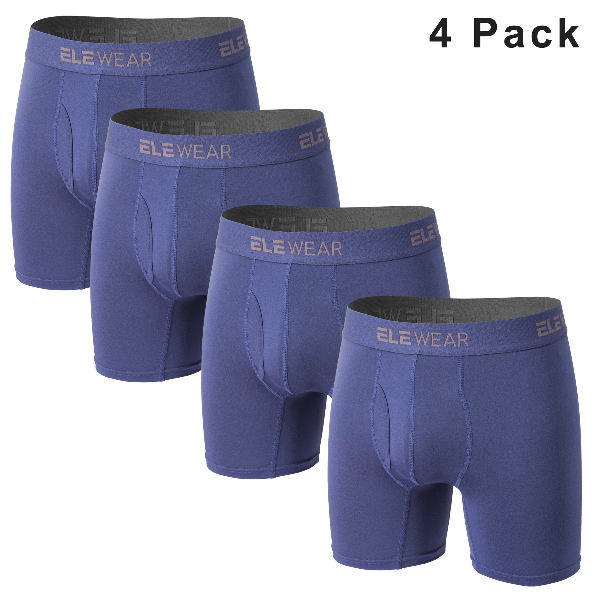 4 Pack Men Underwear With Opening Breathable Mens Boxershorts Men\'s Panties Underpants Plus Size Fashion Boxers Brief