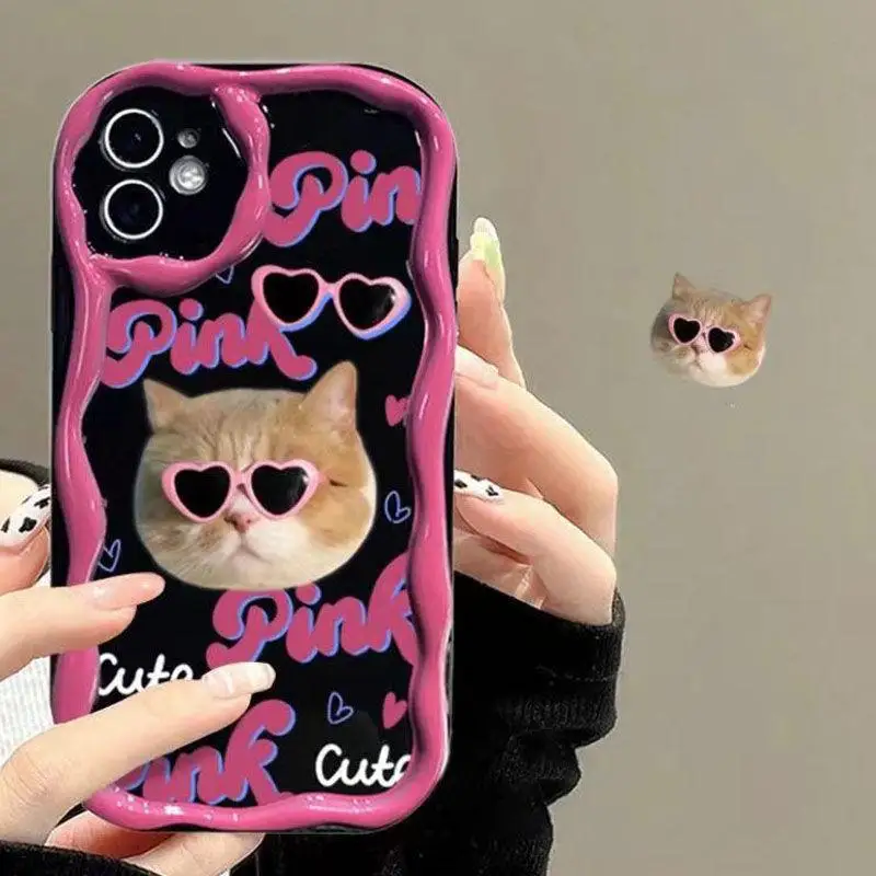 Case For VIVO Y17S V29E Y36 Y20 Y21 Y19 Y22S Y76 V23E V27 S16 Y85 Y93 Y77E cover Soft Silicone Couqe cute cat