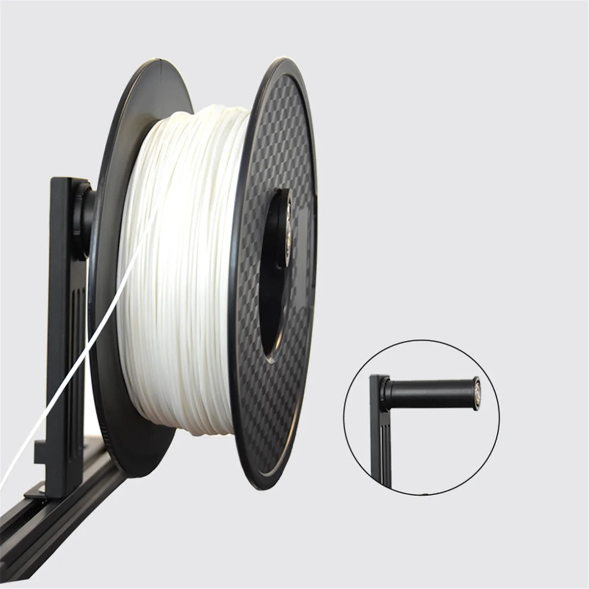 

Держатель нити для 3D-принтера, поддержка катушки, совместимая с ABS/PLA/PETG/TPU, материал для 3D-принтера, рулоны может вращаться с фиксированным устройством