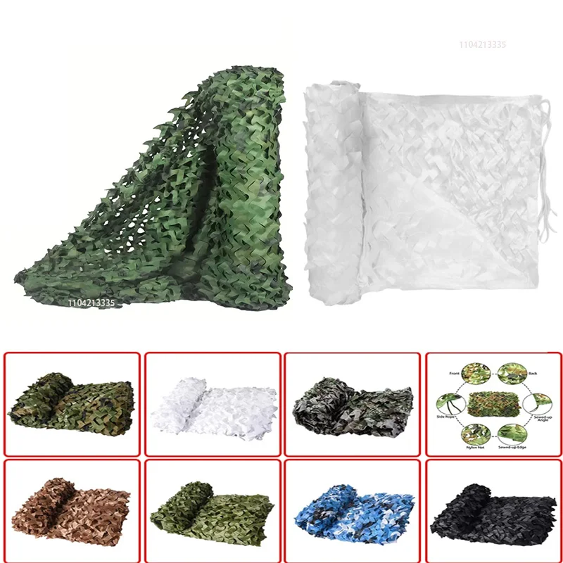 Camouflage Sunshade Net for Camping Forest Camouflage Shading Concealment Party Decoration Halloween Suitable