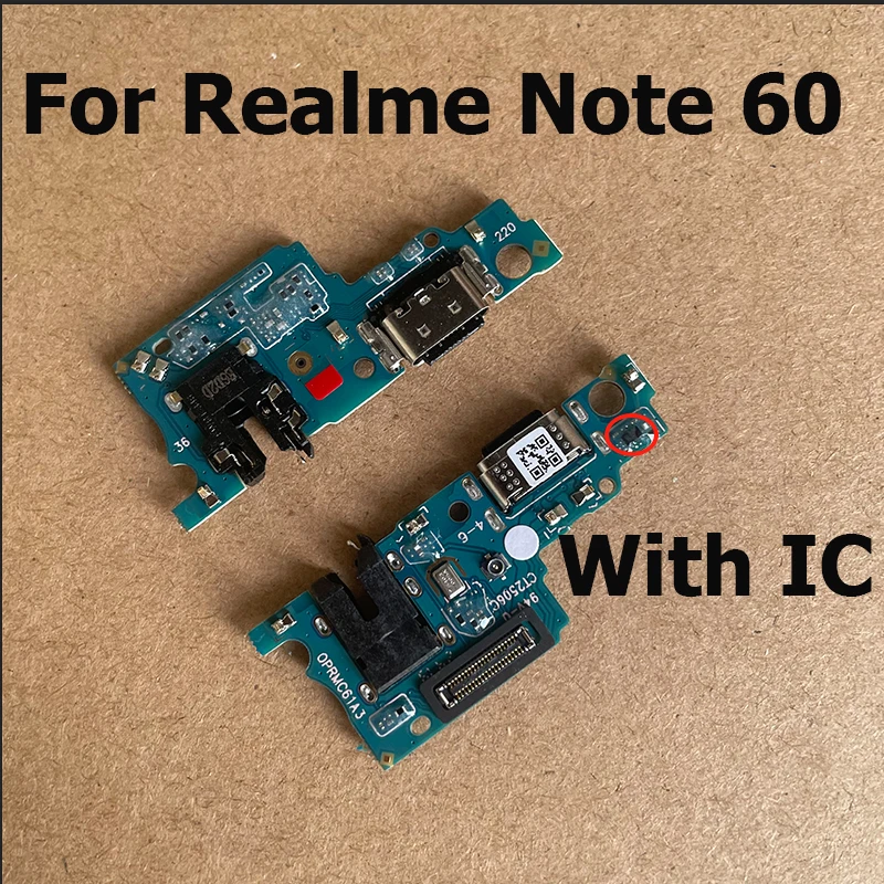 For Realme Note 60 Main Mother Motherboard + USB Charging Dock Port Mic Microphone Connector Board Flex Cable Replacement