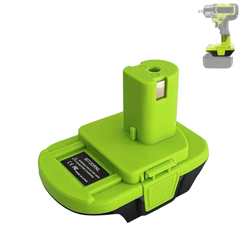 MT20RNL Battery Converter Adapter for Makita 18V Lithium-Ion Batteries Green Adapter for Ryobi One+ 18V Series Power Tools