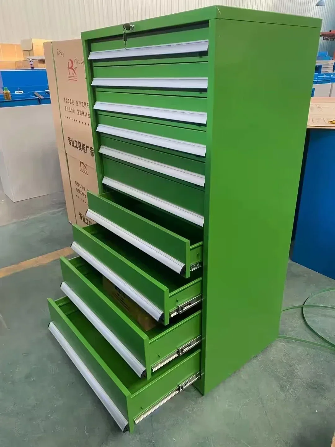 Cold Rolled Steel Hardware Steel Tool Cabinet Garage Heavy Machinery Storage for Car Repair Workshop Customized