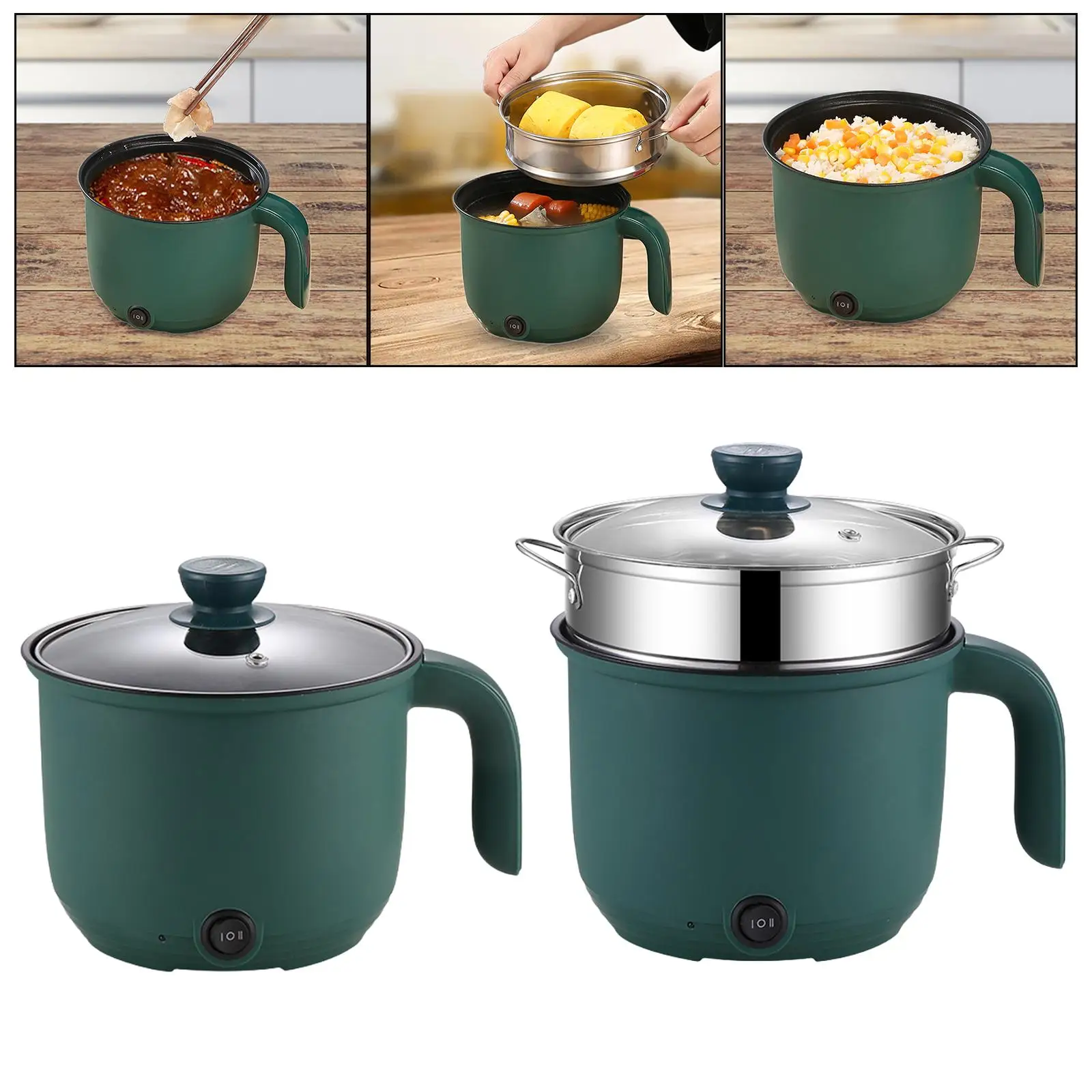 Mini pentola calda antiaderente per tagliatelle fornello padella elettrica per uova che cucinano Pasta