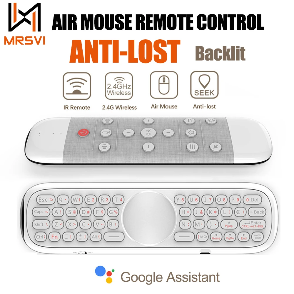 Q40 Pilot głosowy Bezprzewodowa klawiatura 2.4G Air Mouse IR Learning Micro Gyro Podświetlany dla Android TV Box