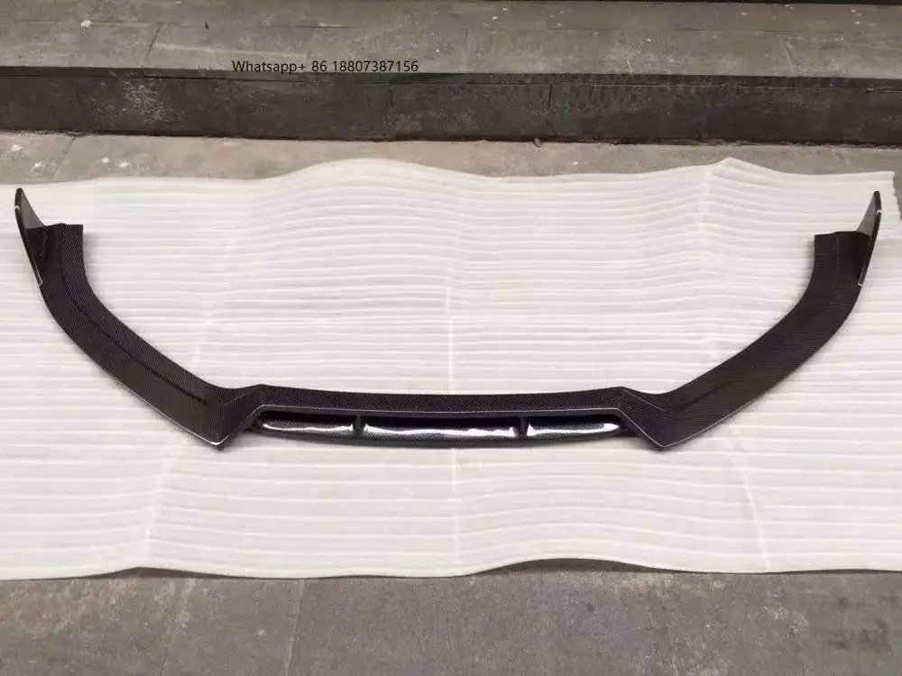 

Carbon Fiber Front Bumper Lip Chin Splitter forAudi S6 A6 C7 SLINE Sedan 2016 - 2019