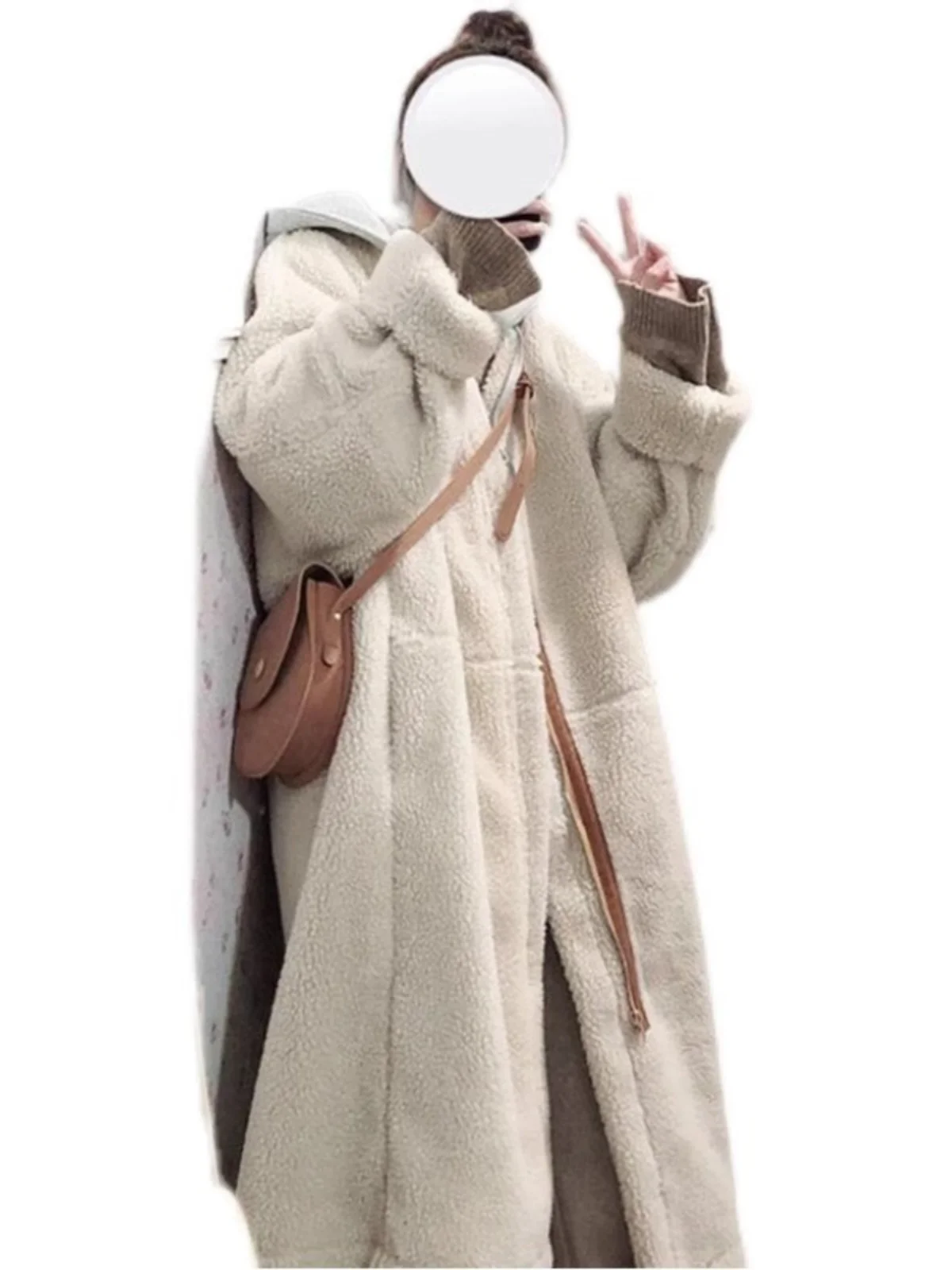 Pelliccia di agnello Jaet Donna Inverno Nuovo Sle Pelle E Pelliccia Inteated Particle Fce Cappotto di cotone di media lunghezza Alla moda