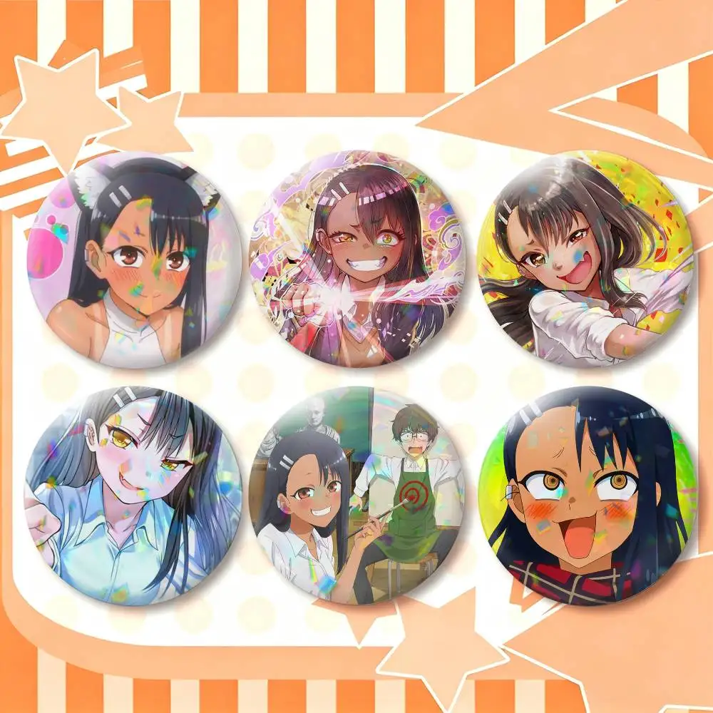 A-Don't Toy With Me, Miss Nagatoro  25 32 44 58 75mm Badges Personalized Round Brooches Pins Accessory Gift
